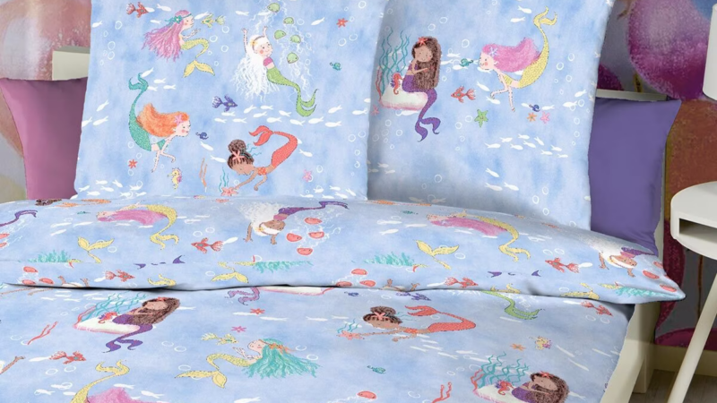 Kinder Biber Bettwäsche “Mermaids” 100×135 cm